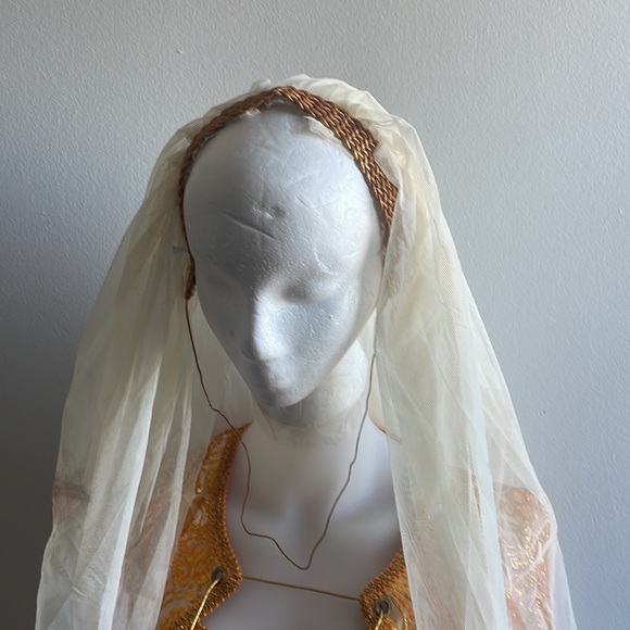 Vintage Middle Eastern Halloween Costume Veil - Picture 3 of 10